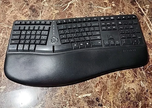 MEETION DirectorW Ergonomic Wireless Keyboard  Cushioned Wrist With Dongle