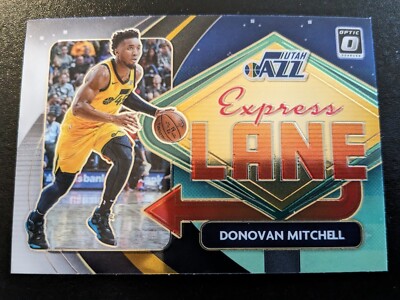 2020-21 Panini Donruss Optic Basketball Donovan Mitchell Express Lane #14 Jazz