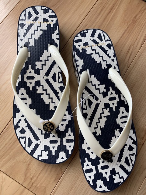 tory burch wedge flip flops sale