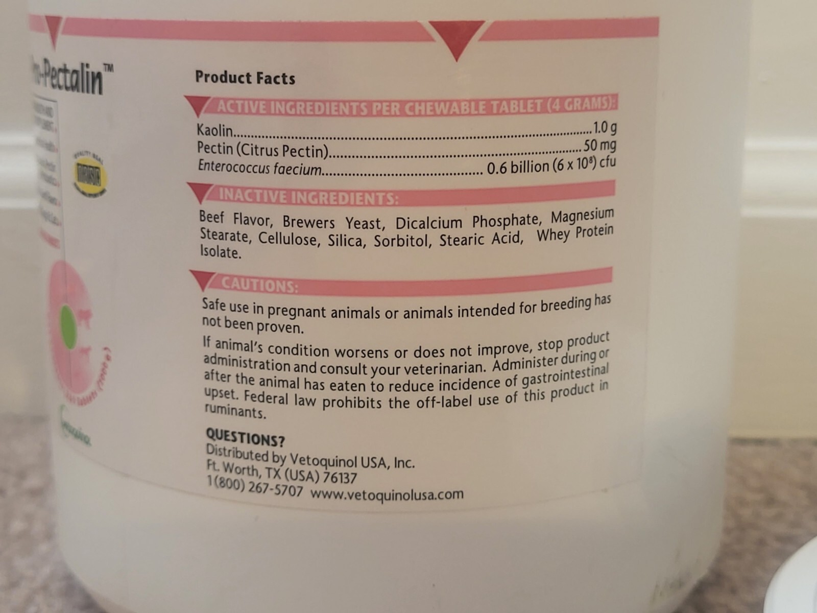 230 ct Vetoquinol ProPectalin Cat Dog Chew Tabs * OPEN READ Exp 6/2024