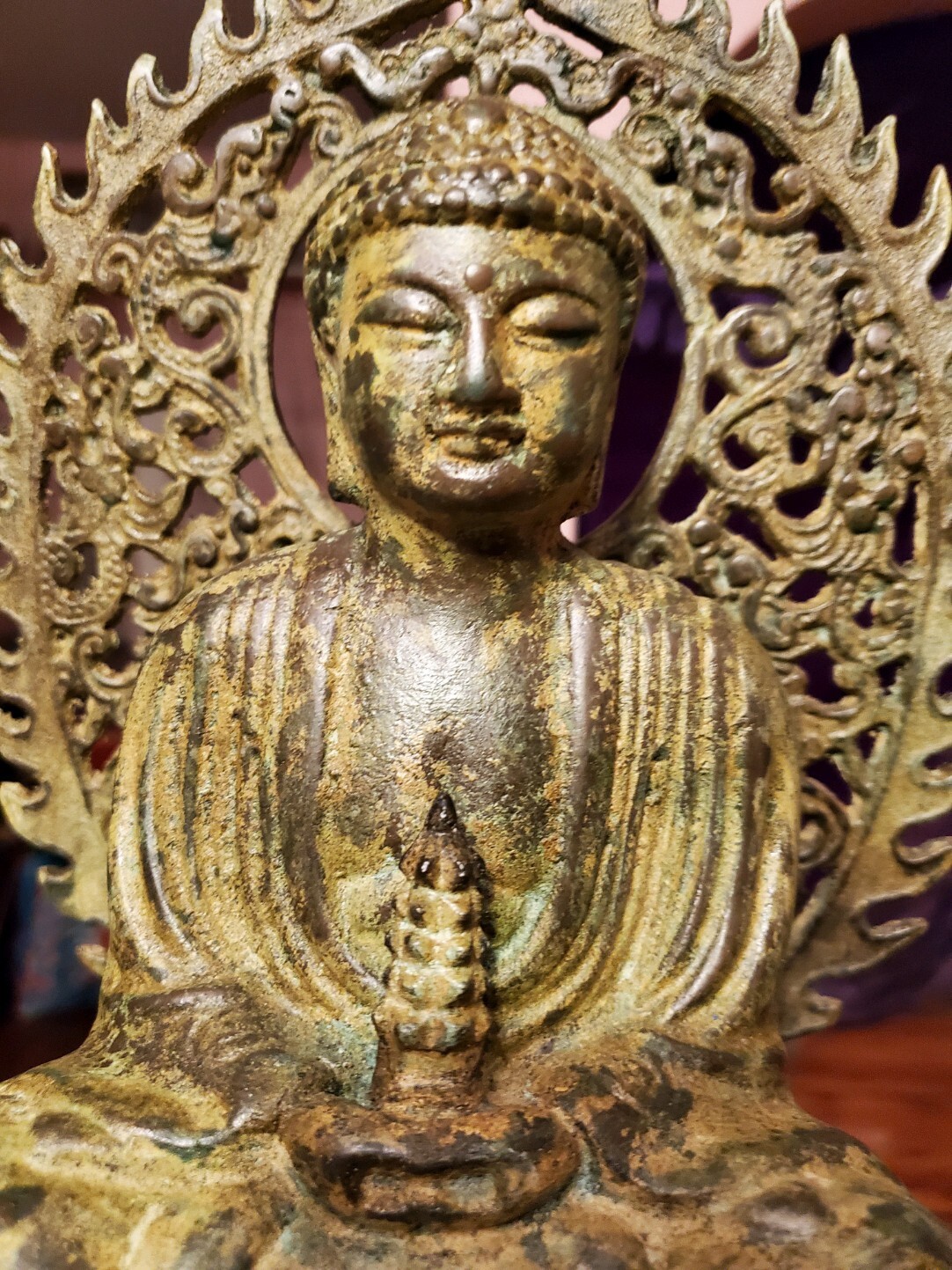 Antique Bronze Buddha StatueSigned! eBay