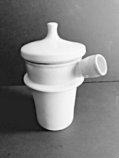 Pot/crocible à couvercle ignifuge pharmacie apothicaire céramique émaillée avec plugin