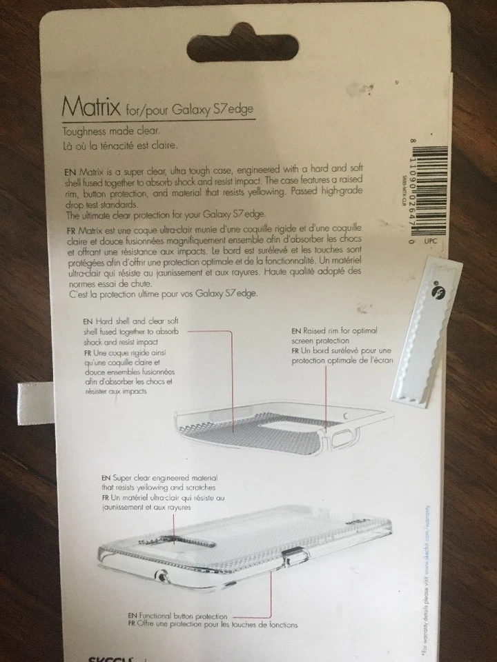 Funda Skech Matrix para Samsung Galaxy S7 Edge - Cubierta Transparente Transparente   Foto 2 de 4