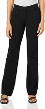 A. Byer Women's Misses Junior's Tropical Cambridge Trouser Pant, Pitch Black, 9