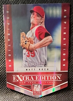 2012 Elite Extra Edition Aspirations Die-Cut Prospect #34 Matt Koch /200 Rookie
