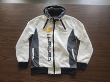 Carhartt Siimhwrss Hooded Jacket Full Zip Front White Grey Boy's Youth Large