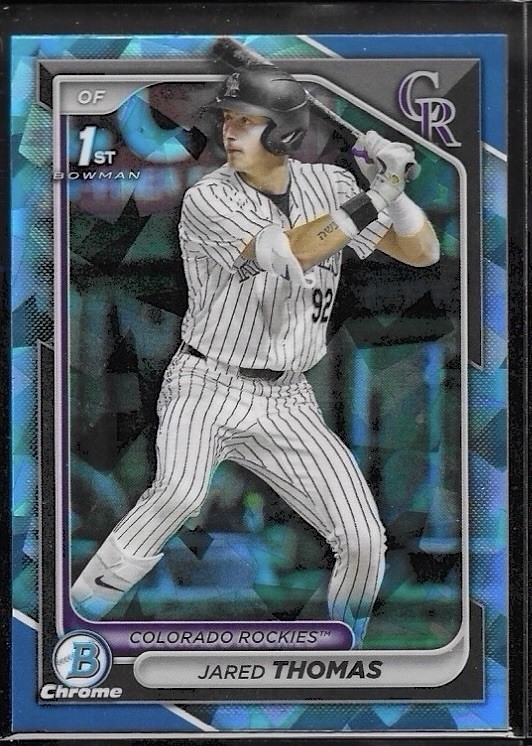 2024 Bowman Chrome Draft Sapphire Edition 1st- Jared Thomas #BDC-11 (RC)