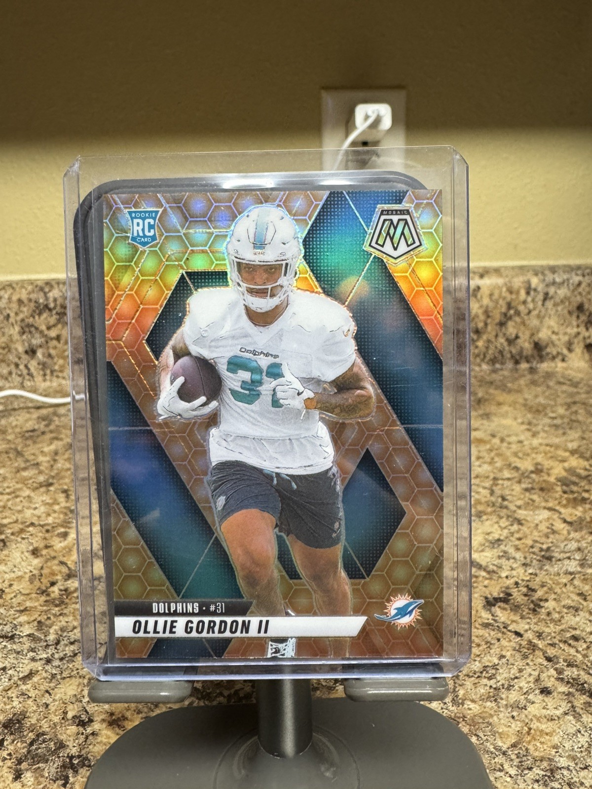 2025 Panini Mosaic - Ollie Gordon II #310 Honeycomb Prizm SP (RC) Dolphins
