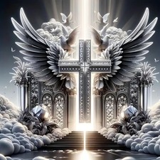 Cross Diamond Art Painting Kits for Adults, Glow Christian Diamond Art Kits, Ful