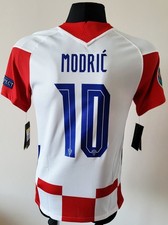 Image of Croatia 2020 - 2021 Home football Nike shirt #10 Modrić size Small