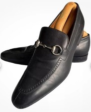 Gucci Horsebit Loafers Black Authentic Pointed Toe Brogue