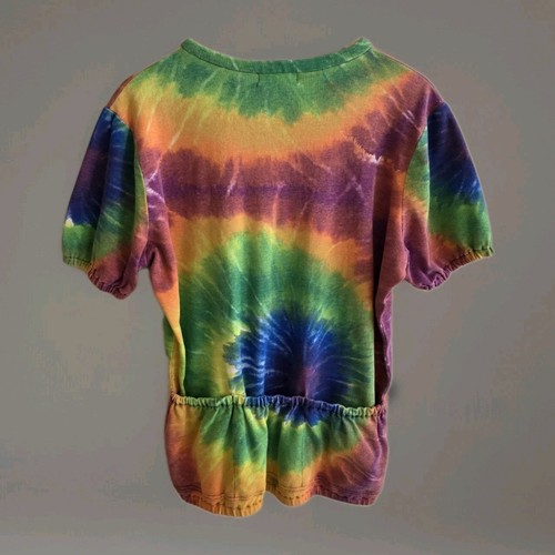 Vintage 70s Tye Dye Cycling/Racing Jersey Handmade In USA Scovill Zipper - Picture 7 of 14