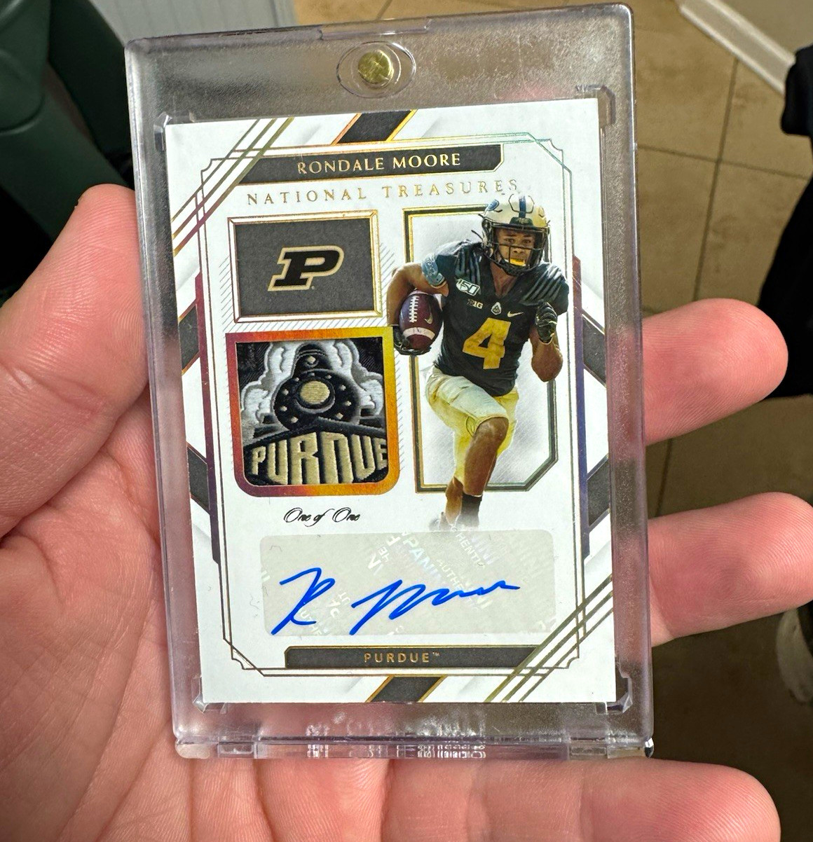 National treasures rondale Moore 1/1 Purdue SICK PATCH RPA