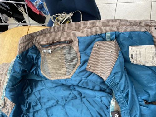 HELLY HANSEN Mens Ski Jacket Brown Hooded Striped M - Picture 5 of 8