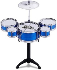 8 Pcs Kids Drum Toy Set Rock Jazz Drum Kit Early Educational Toys with Cymbal...