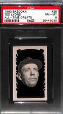1963 Bazooka All-Time Greats #38 TED LYONS PSA 8 NM-MT 25446030 