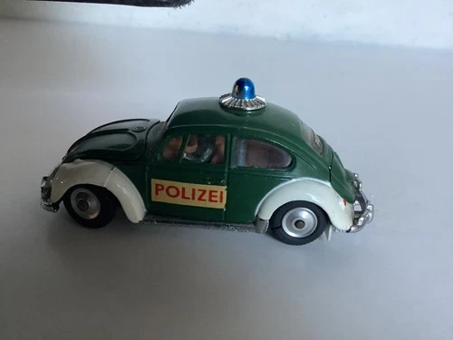 Vintage Corgi Toys VW Beetle German Police Car No 492 Volkswagen 60s Orig VGC