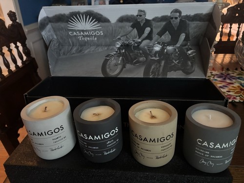 Casamigos Tequila Candle Set Limited Edition George Clooney Set Of 4 NEW IN BOX