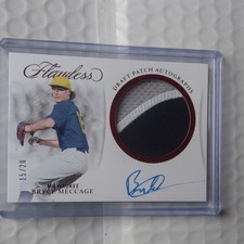 Panini Flawless Bryce Meccage Draft Patch Autographs #DPA-BM 15/20 Milwaukee