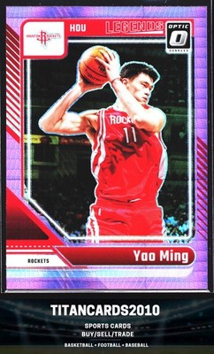 Yao Ming 2024-25 Donruss Optic Pink Hyper Prizm LEGENDS Houston