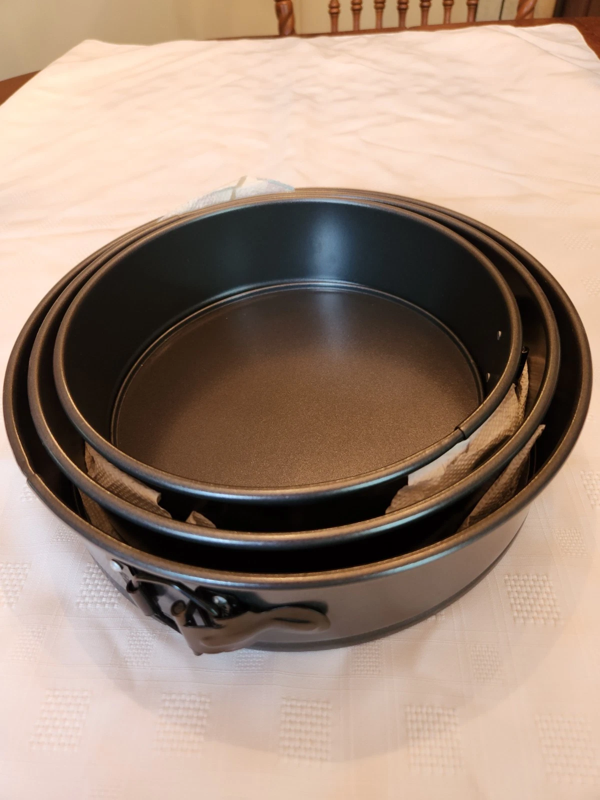 Set of 3 Wilton Non-Stick Springform 8" 9" & 10" Pans New Open Box NOS