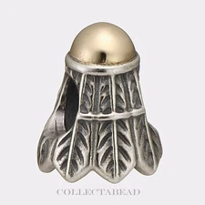 Authentic Pandora  Sterling Silver & 14KT Gold Badminton Charm 790579