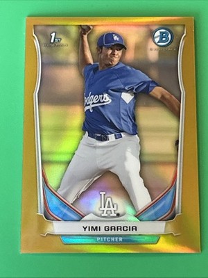 2014 Bowman Prospects Chrome Gold Refractor /50 Yimi Garcia #BCP70