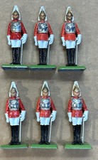1973 British Ceremonial Red Coat 6 Lead Soldier Britains England 2.5" Tall