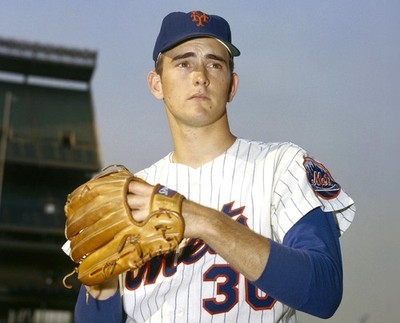 YOUNG NOLAN RYAN ALLTIME GREAT HALL OF FAMER  METS 8x10 COLOR CLASSIC   