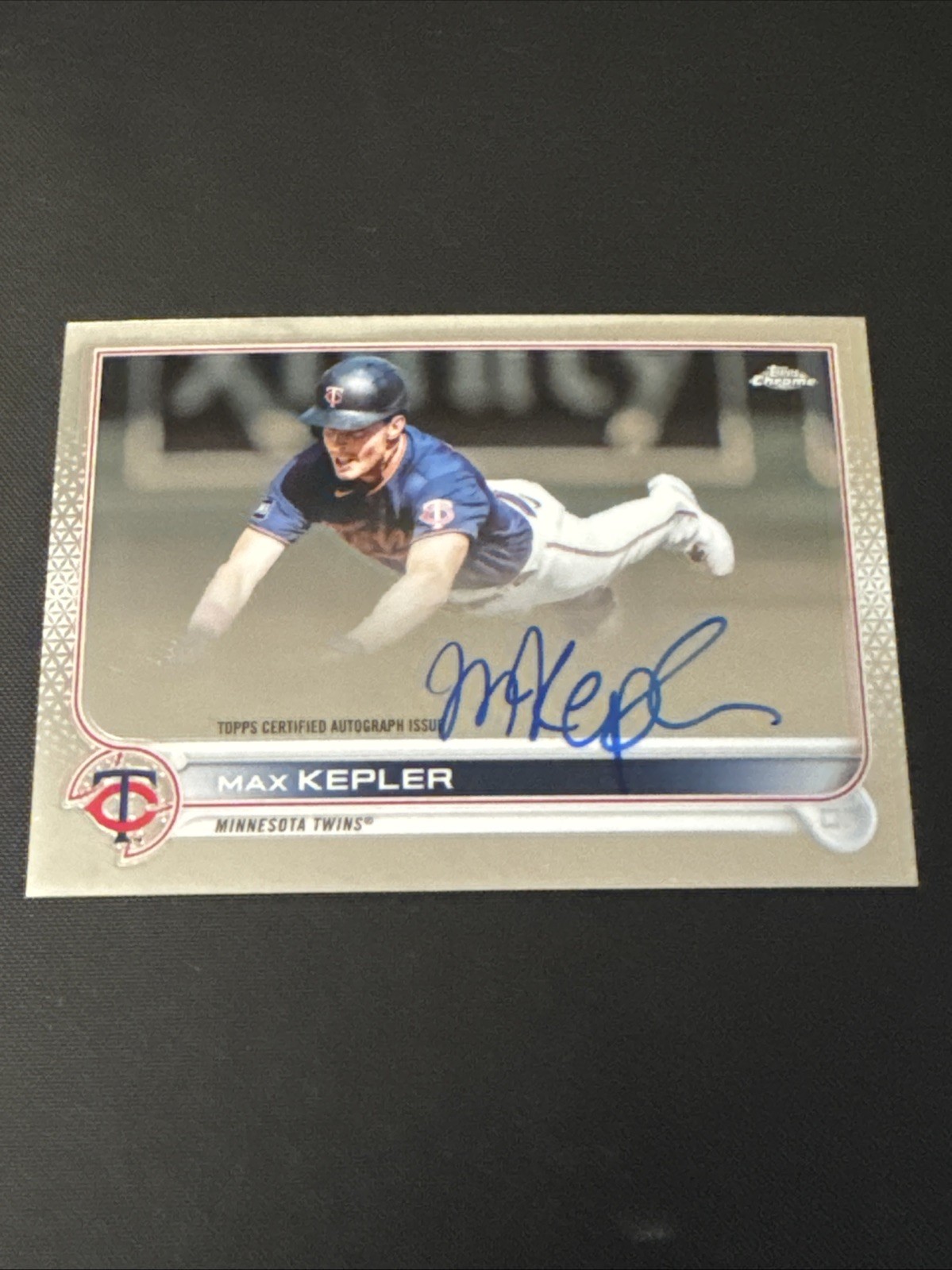 2022 Topps Chrome Chrome Veteran Auto Max Kepler #CVA-MK Auto
