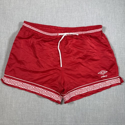Vtg 90s Umbro Athletic Soccer Shorts Medium Retro Athletic With Trim Drawstring