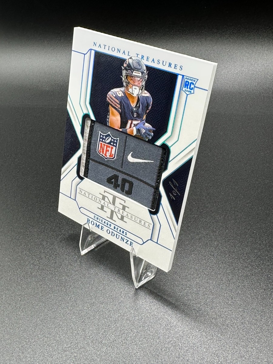 2024 National Treasures Rookie Rome Odunze 1/1 Laundry Tag Patch