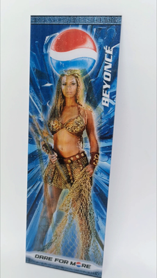 Beyonce Pepsi Gladiator 3D Lenticular Bookmark Card RARE Promo