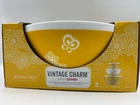 New Vintage Charm Pyrex Golden Days Butterfly Gold & Flowers Mixing Bowls Set 3