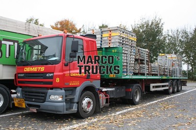LKW Foto DAF CF Pritschen-LKW/tarpaulin Belgien rot DEMETSDemets 1180 Bru #b4wy