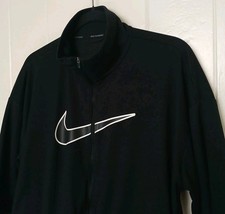 Nike Jacket Dri-FIT Swoosh Run Women's Large Running Windbreaker Black DQ6383