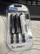 KOBALT 0505463 SELF CENTERING PLUG CUTTER SET...