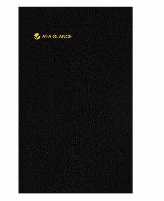 AT-A-GLANCE Undated Website Address Book and Password Keeper, Black, 3.63 x 6.13