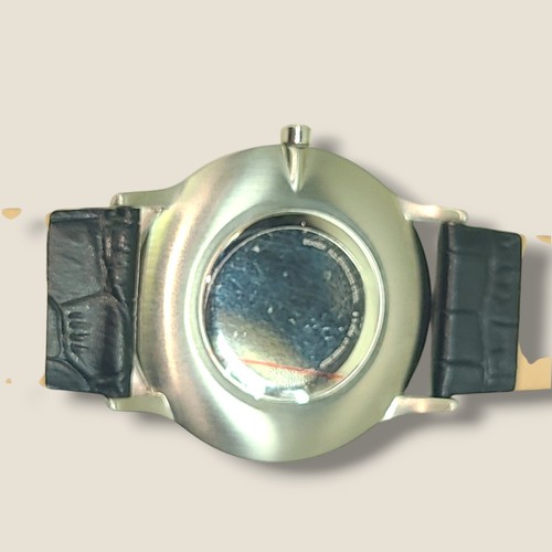 Skagen PRSK1033 Silver Dial Black Leather Strap Women's Watch *Needs Battery - Picture 12 of 14