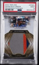 2022 TOPPS TIER ONE PRODIGIOUS PATCHES #PPRFL FRANCISCO LINDOR 5/10 PSA 9