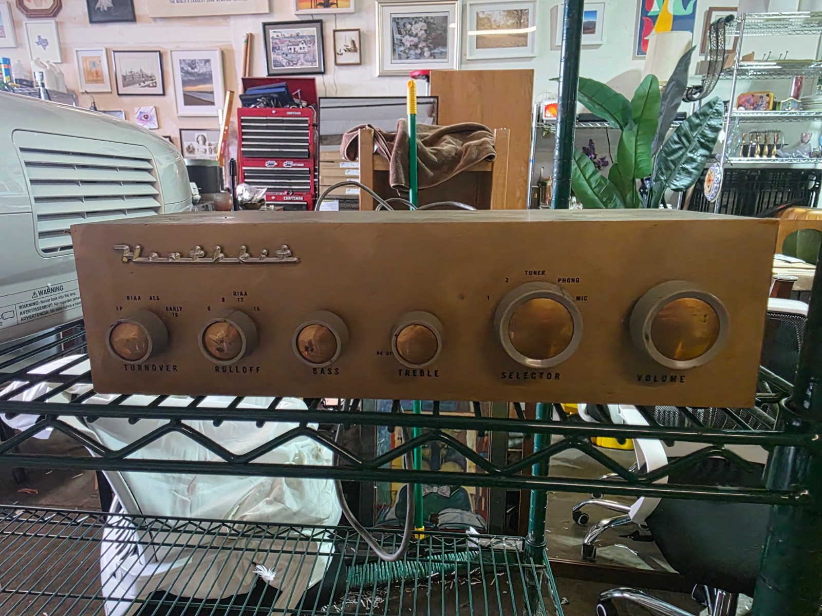 Vintage Heathkit WA-P2 Tube Preamplifier w/ RCA & Westinghouse Tubes