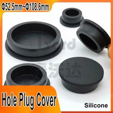 Silicone Rubber Hole Plug Cover Hole Plugs Pipe Tube Black Inserts 52.5 108.6mm