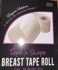 2 Pack - Tape N Shape Breast Tape Roll - Clear Breast Lifting Tape 2 Packages