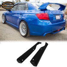 Fits 11-14 Impreza Wrx Sti Ht Style Rear Bumper Lip Diffuser Side Aprons Pu