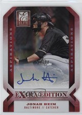 2013 Elite Extra Edition Aspirations Die-Cut Signatures /100 Jonah Heim Auto s1i