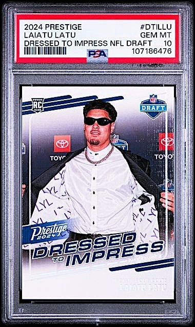 Laiatu Latu Panini Prestige Dressed to Impress NFL Draft #DTILLU Base