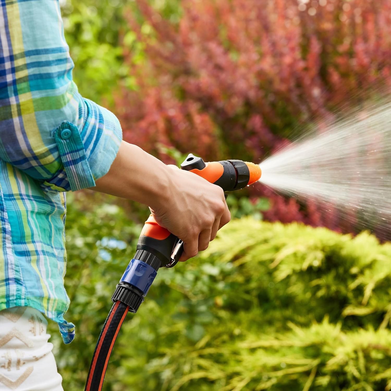 Bates- Garden Hose Quick Connectors, 4 Set, 3/4 Inch, Male and Female, Plastic H