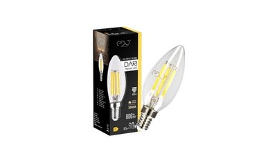 Żarówka dekoracyjna DARI LED Filament 6,5W, E14, 3000K, 806lm, 230V, CLEAR C35, 