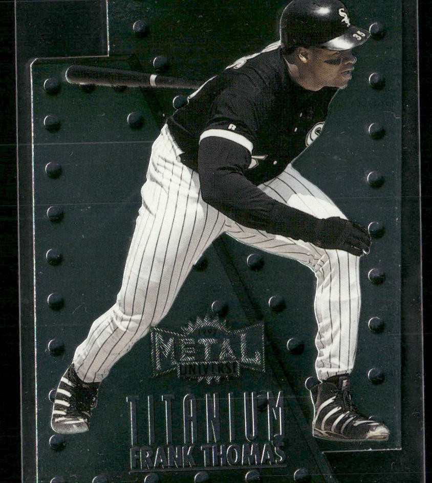 1997 Metal Universe #10 Frank Thomas Titanium
