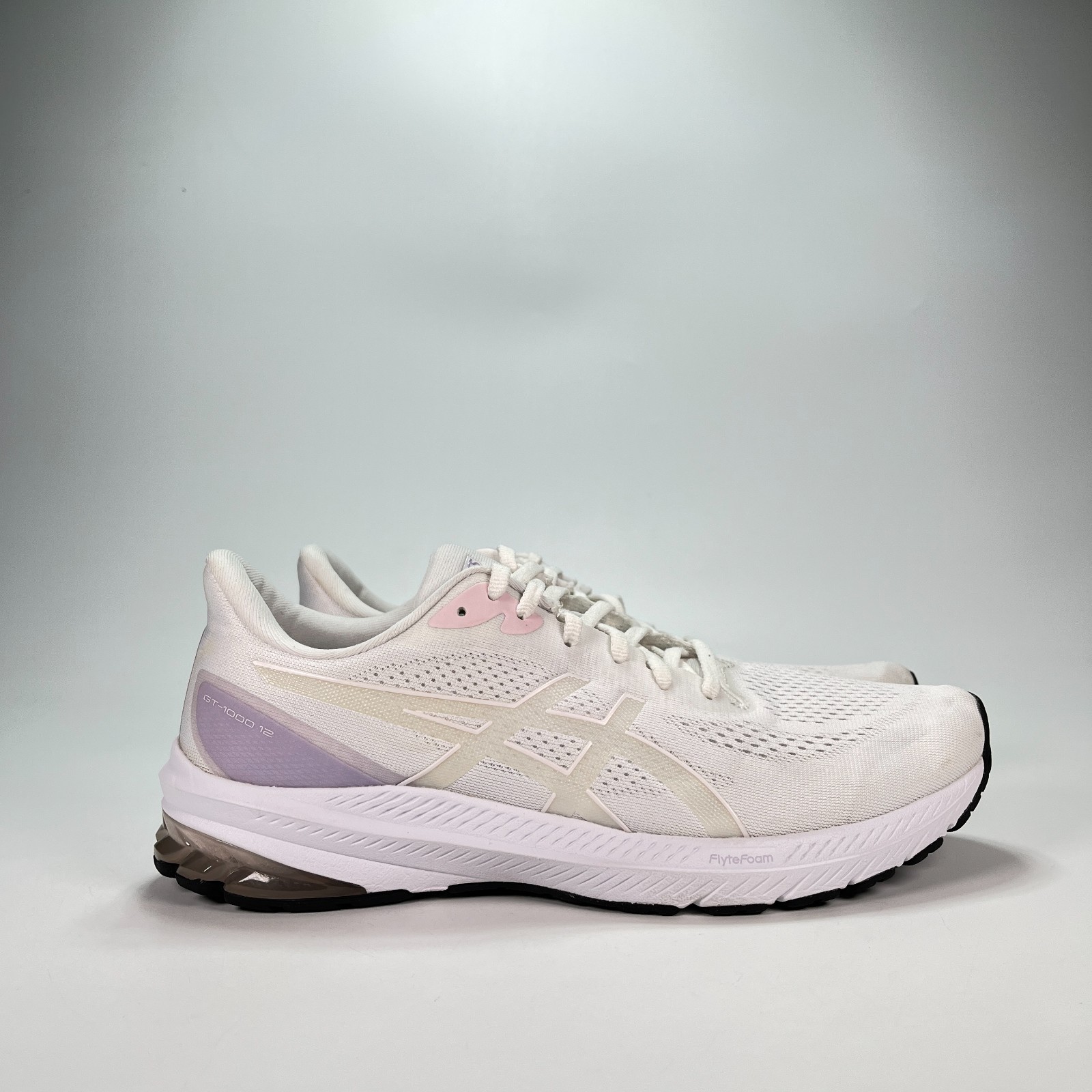 ASICS GT-1000 12 White Cosmos Running Sneakers 1012B450 Womens Size 11 Mens 9.5